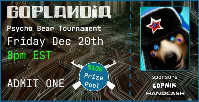 Bear Ticket Handcash Item