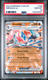 2024 Pokémon Twm EN-Twilight Masquerade #106 Greninja EX - Holo (PSA 10 GEM MINT)