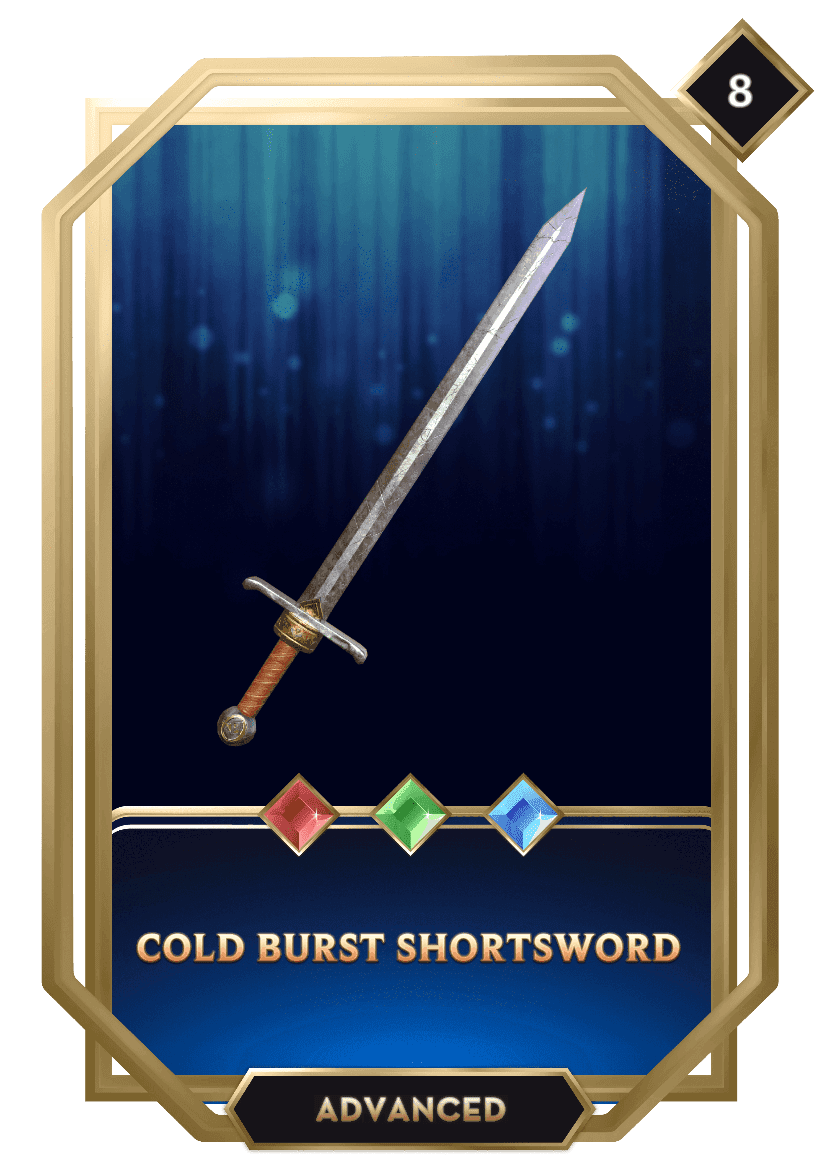 Cold Burst Shortsword 1 Sat Ordinal