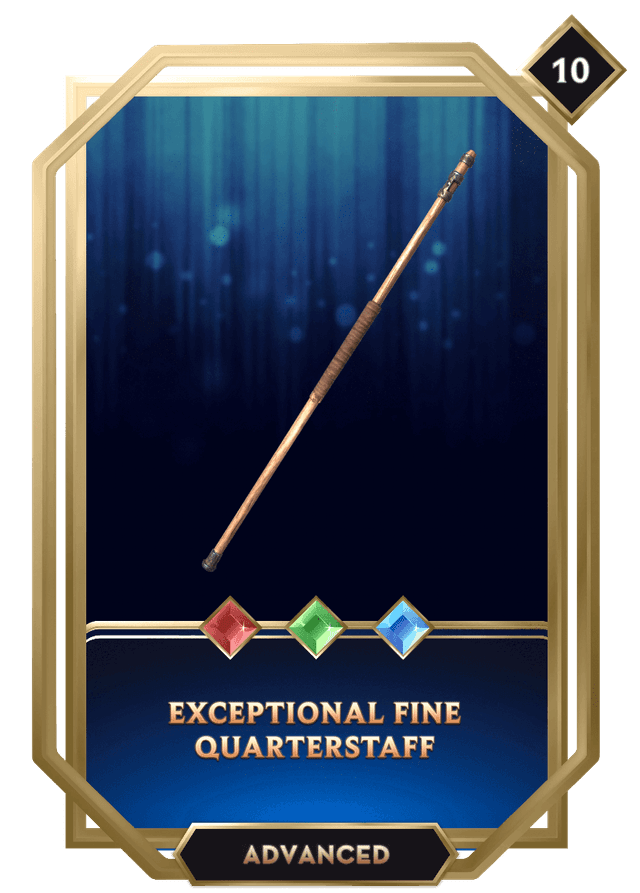 Exceptional Fine Quarterstaff Handcash Item