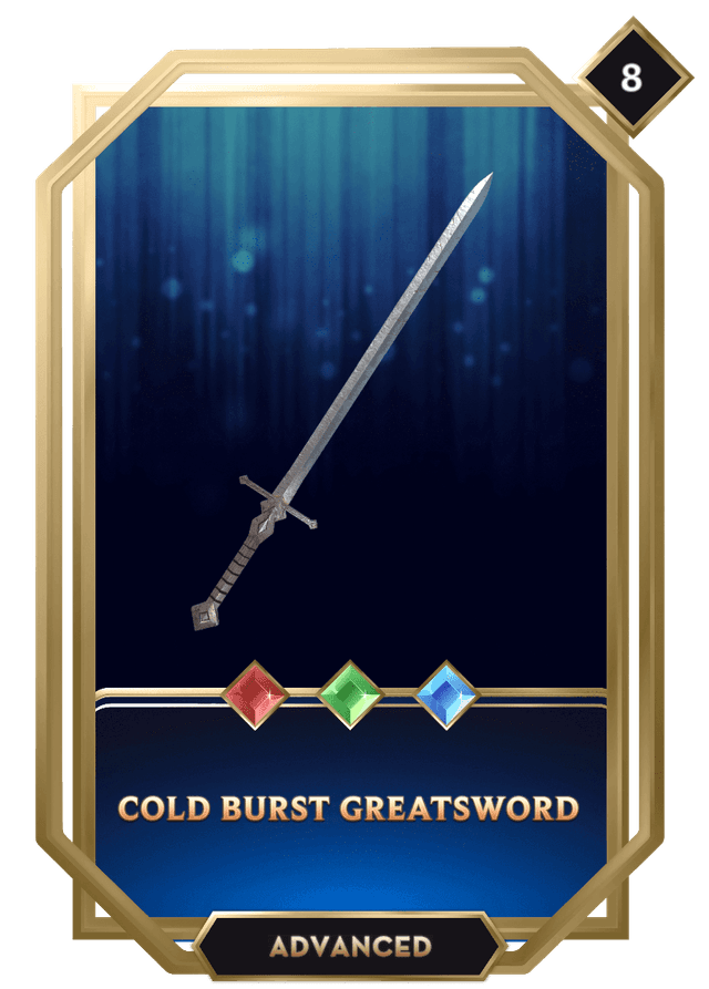 Cold Burst Greatsword Handcash Item