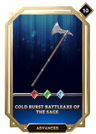 Cold Burst Battleaxe of the Sage