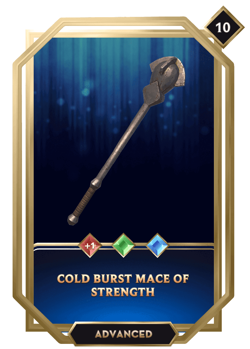 Cold Burst Mace of Strength 1 Sat Ordinal