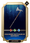Cold Burst Battleaxe of Dexterity
