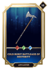 Cold Burst Battleaxe of Dexterity