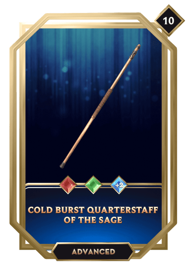 Cold Burst Quarterstaff of the Sage Handcash Item