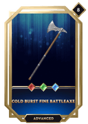 Cold Burst Fine Battleaxe