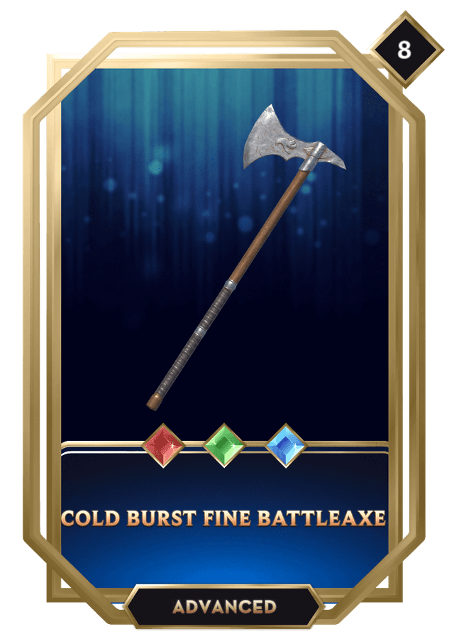 Cold Burst Fine Battleaxe Handcash Item