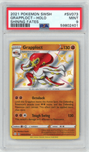 2021 Pokémon Sword & Shield Shining Fates #SV073 Grapploct - Holo (PSA 9 MINT)