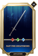 Fast Fine Greatsword