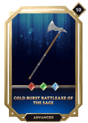 Cold Burst Battleaxe of the Sage
