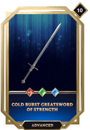 Cold Burst Greatsword of Strength