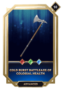 Cold Burst Battleaxe of Colossal Health