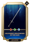Cold Burst Greatsword of the Sage