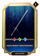 Cold Burst Greatsword